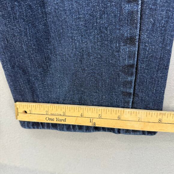 Lauren Jeans Co Women's Jeans 14P Dark Blue Logo Pocket Classic Straight - Picture 13 of 13